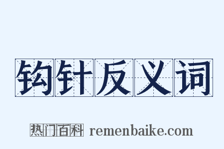 钩针反义词是什么意思的图片